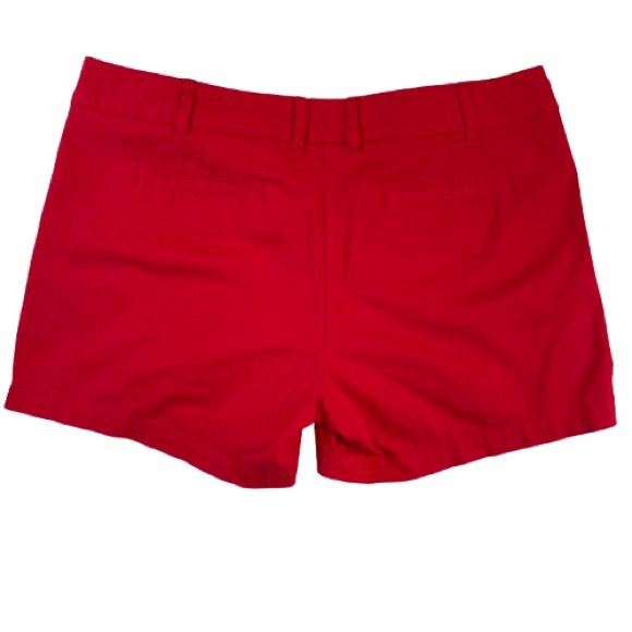 Vibrant Red Shorts Size 12 Land N Sea Tailored Look Pockets Front and Back - Picture 12 of 12